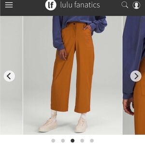 Lululemon City Sleek 5 Pocket Wide Leg Pant butternut brown